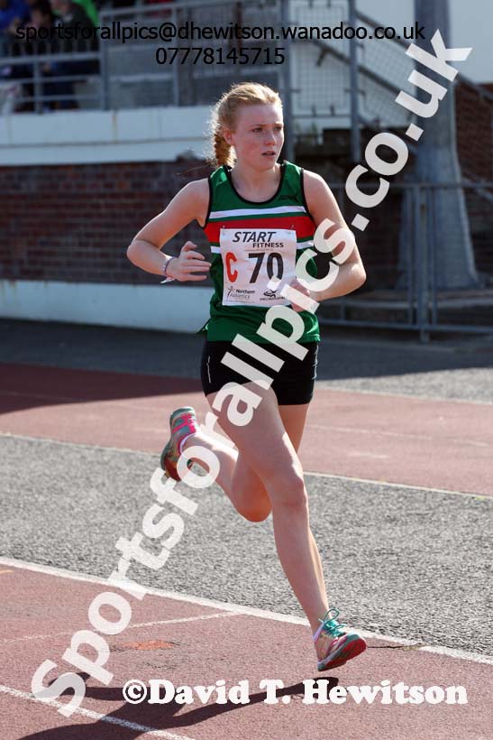 Womens under-17s, Northern Road Relays, Blackpool. Photo: David T. Hewitson/Sports for All Pics
